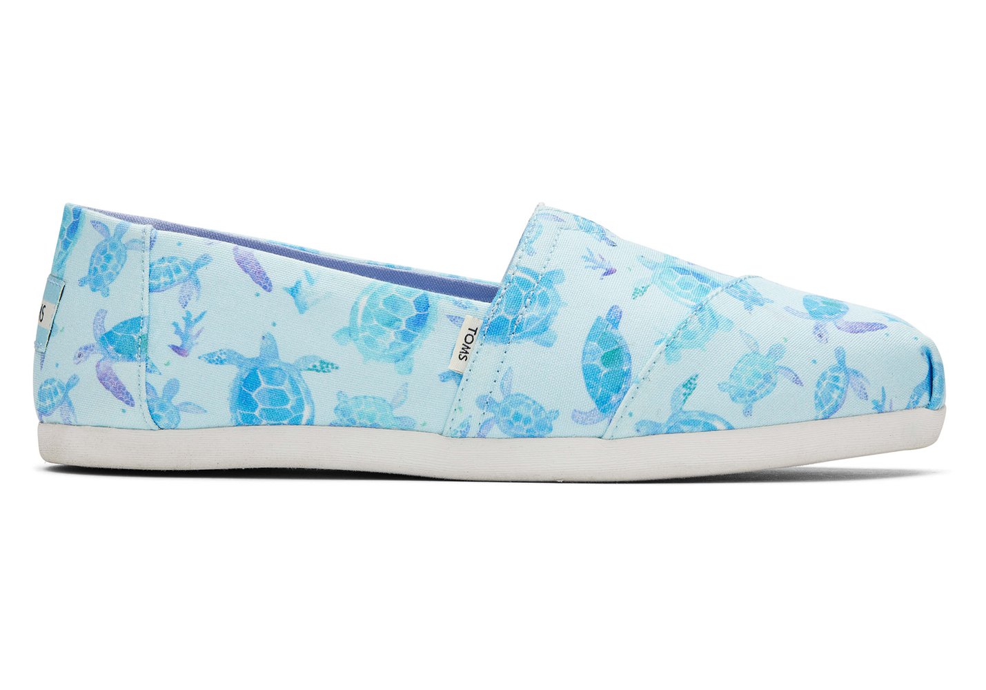 Toms Alpargata Sea Turtles Espadrille Blue/White - Womens - 36129-YTRQ